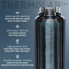 BEOLA 1200ml Vacuum Insulated Water Bottle