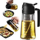TrendPlain 16oz Olive Oil Dispenser Bottle for Kitchen - 2 in 1