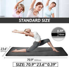 SKY-TOUCH Yoga Mat Non Slip with Strap