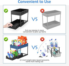 SKY-TOUCH 1pcs Under Sink Shelf Storage Organiser