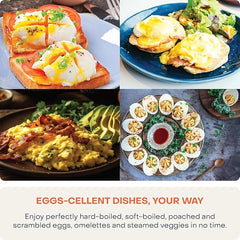 NutriCook Rapid Egg Cooker7 Egg Capacity Electric Egg Cooker for Boiled Eggs