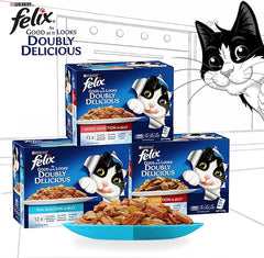 Felix Delicious Wet Cat Food Meat Selections