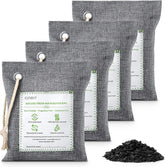 CLEVAST 4 Pack Bamboo Charcoal Air Purifying Bags