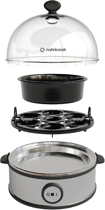 NutriCook Rapid Egg Cooker7 Egg Capacity Electric Egg Cooker for Boiled Eggs