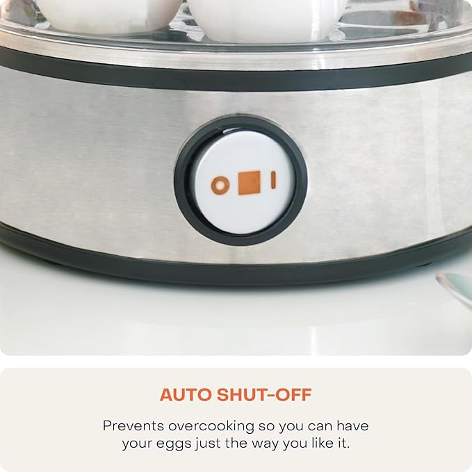 NutriCook Rapid Egg Cooker7 Egg Capacity Electric Egg Cooker for Boiled Eggs