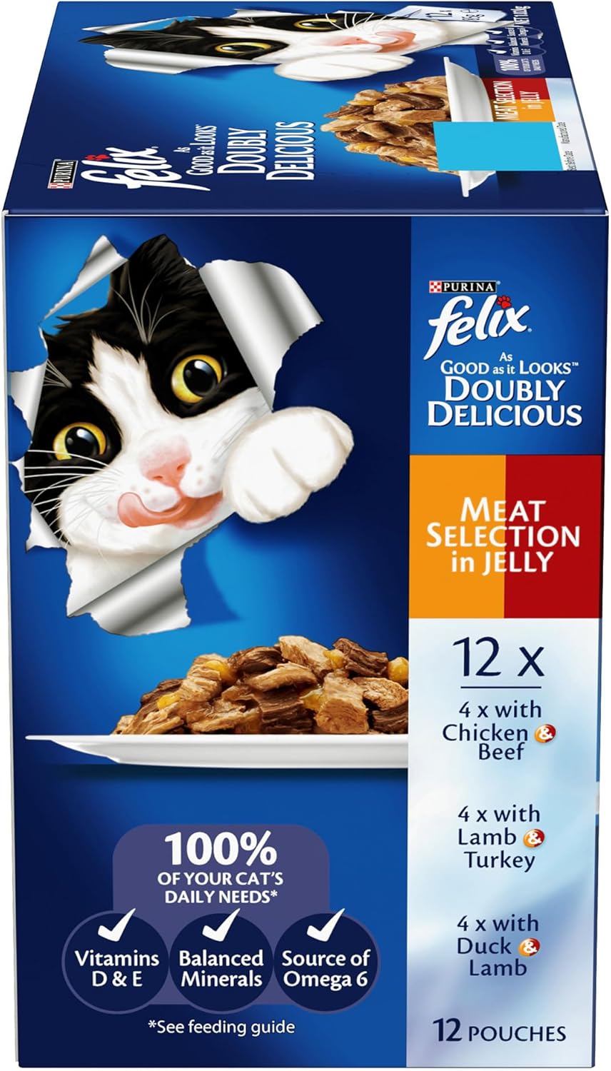 Felix Delicious Wet Cat Food Meat Selections