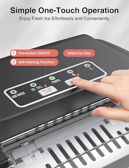 CROWNFUL Ice Maker Countertop