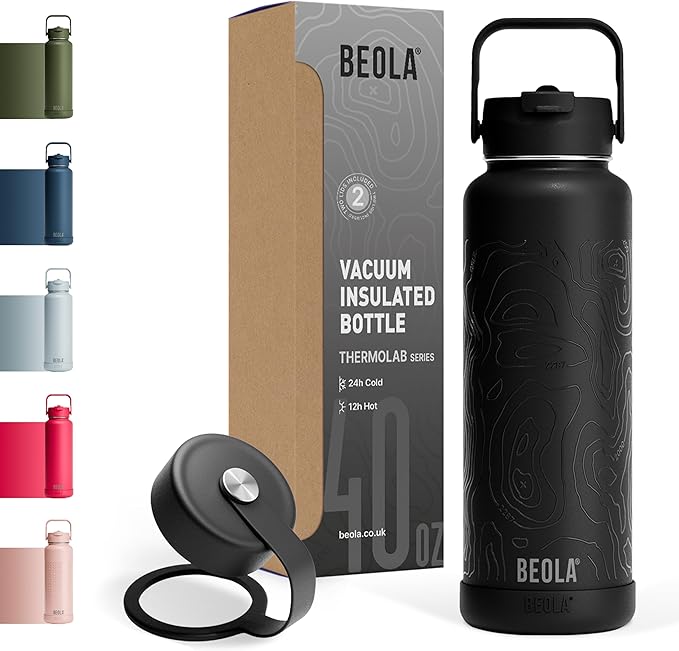 BEOLA 1200ml Vacuum Insulated Water Bottle